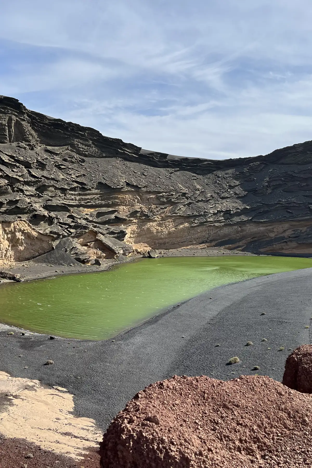 Ein halber Vulkan, ein grüner See und eine tosende Küste